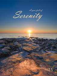 Muurkalender 2025 Serenity 13p 30x47cm Cover