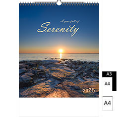 Muurkalender 2025 Serenity A4 A3