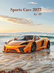 Muurkalender 2025 Sports Cars by AI 13p 30x47cm Cover