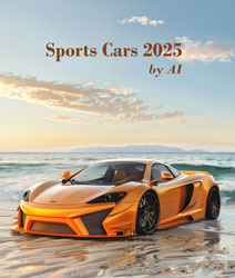 Muurkalender 2025 Sports Cars by AI 13p A4 A3 Cover