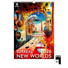 Muurkalender 2026 Luxe Surreal New Worlds