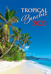 Muurkalender 2023 Tropical Beaches 13p 31x52cm Cover
