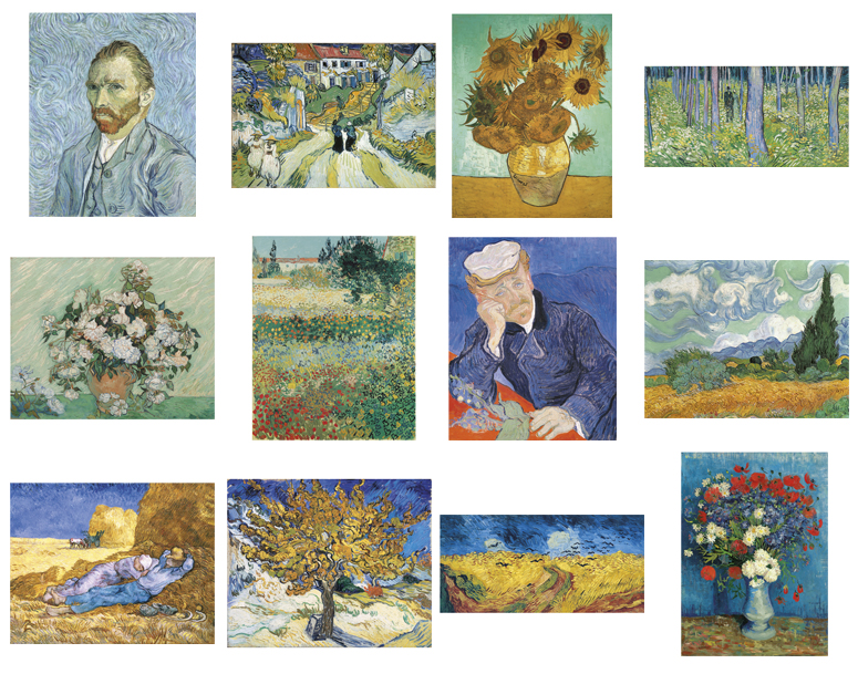 Kunstkalender 2020 Vincent Van Gogh 13p 45x59cm Prenten