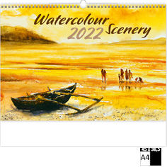 Muurkalender Deco 2022 Watercolour Scenery
