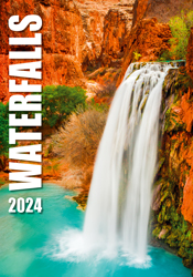 Muurkalender 2024 Waterfalls 13p 31x52cm Cover