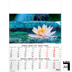 Muurkalender 2021 Zen 6 bladen