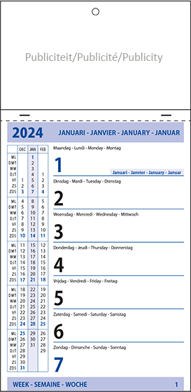 Weekblok Scheurkalender 2024
