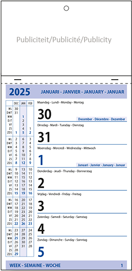 Weekblok Scheurkalender 2024