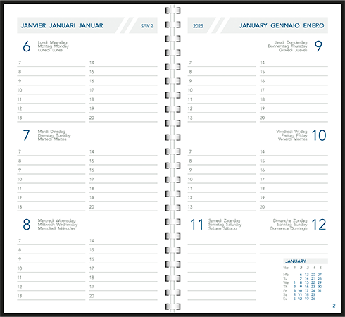 Zakagenda 2024 Visuplan spiraal